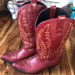 Laredo Red Cowboy Boots